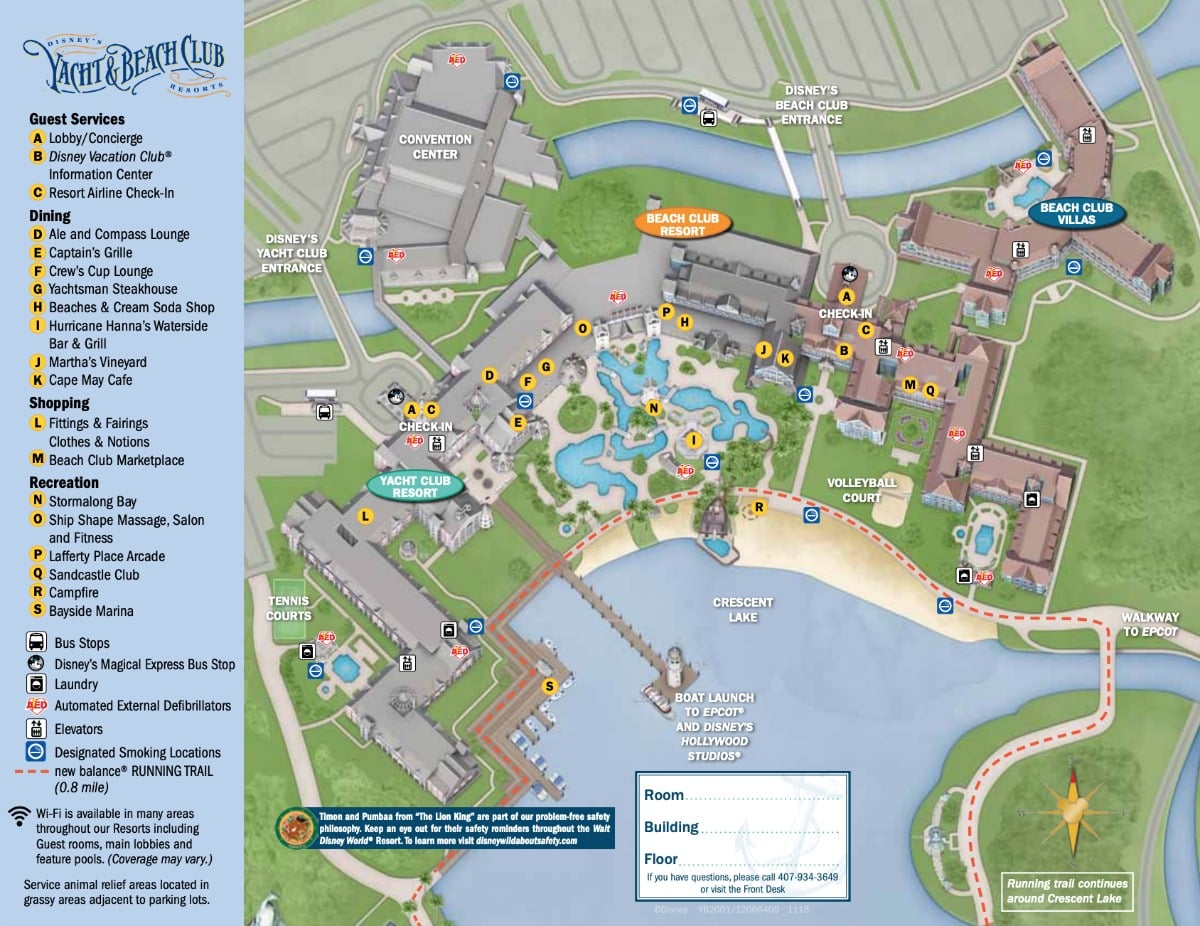 Beach Club Villas resort map