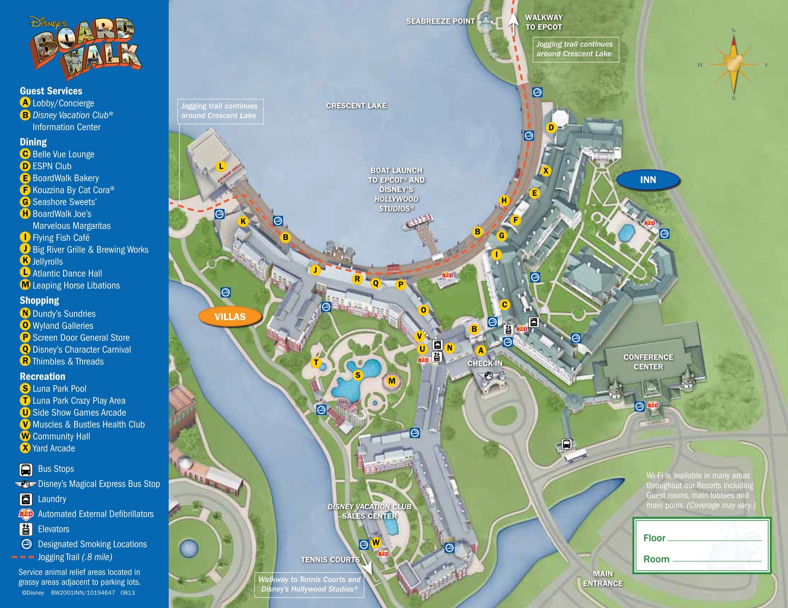 BoardWalk Villas resort map