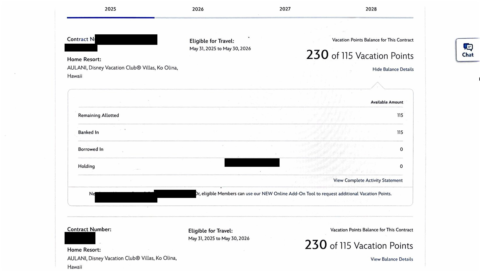 2025 Point Statement